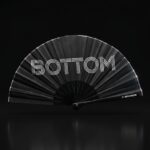 Festival Fan “BOTTOM” in black – CSD & Rave accessory – View 1