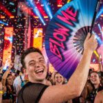 BLOW ME” Festival Fan in purple-blue – Rave & CSD accessory – View 4