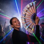 Festival Fan “MAKE ME SWEAT” Holographic Rose Gold – Rave – View 2