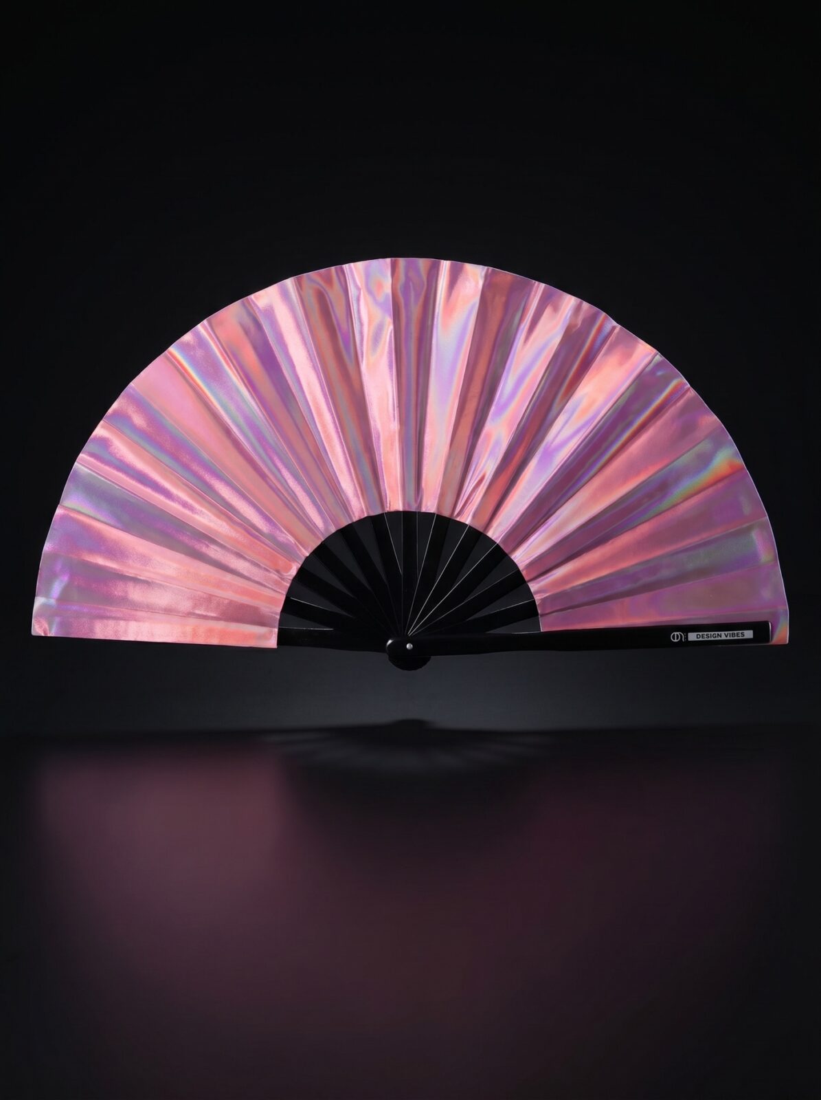 Festival Fan Holographic Pink – iridescent Pride accessory