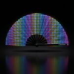 Festival Fan dark blue with rainbow hearts – CSD & Pride – View 1