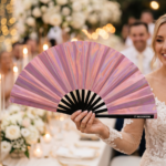 Festival Fan Holographic Pink – iridescent Pride accessory – View 6