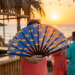 Festival Fan dark blue with rainbow hearts – CSD & Pride – View 6