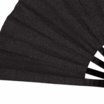 Festival Fan Black Glitter – Elegant Rave & Pride Accessory – View 5