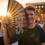Festival Fan “VERS” in black – statement for Rave & CSD – View 3