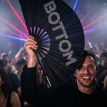 Festival Fan “BOTTOM” in black – CSD & Rave accessory – View 2