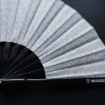 Silver Glitter Festival Fan, Sparkling Rave & CSD Accessory, View 10