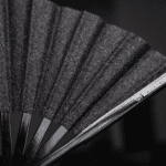 Black Glitter Festival Fan, an Elegant Rave & CSD Accessory, View 10