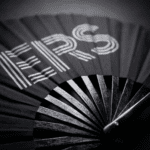 “VERS” Festival Fan in Black, a Statement Piece for Raves & CSD, View 6