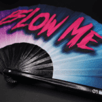 “BLOW ME” Festival Fan in Purple-Blue, Rave & CSD Accessory, View 6