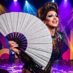 Silver Glitter Festival Fan, Sparkling Rave & CSD Accessory, View 5
