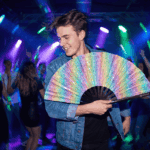Holo Crystal Pastel Festival Fan for Raves & Festivals, View 2