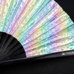 Holo Crystal Pastel Festival Fan for Raves & Festivals, View 5