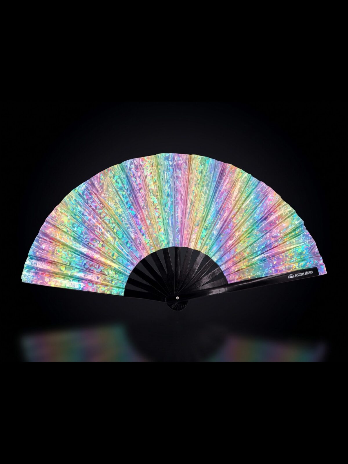 Holo Crystal Pastel Festival Fan for Raves & Festivals