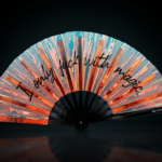 “I only fuck with magic” Festival Fan, Holo-Copper for Raves & Festivals, View 1