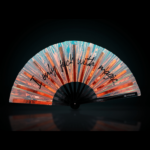 “I only fuck with magic” Festival Fan—Holo-Copper for Raves & Festivals, View 1