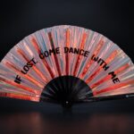 “IF LOST, COME DANCE WITH ME” Festival Fans, Holo-Copper for Festivals & Raves, View 1