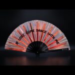 “IF LOST, COME DANCE WITH ME” Festival Fans—Holo-Copper for Festivals & Raves, View 1