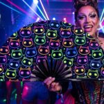 Neon Cat Festival Fans in Black for Raves & Festivals, View 5