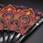 Neon Ornament Black Festival Fan for Psytrance & Goa, View 5