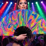 Psychedelic Fire Colorful Festival Fan for Techno & Rave, View 5