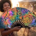 Psychedelic Wirbel Festival Fans: Colorful for Psytrance & Goa, View 3
