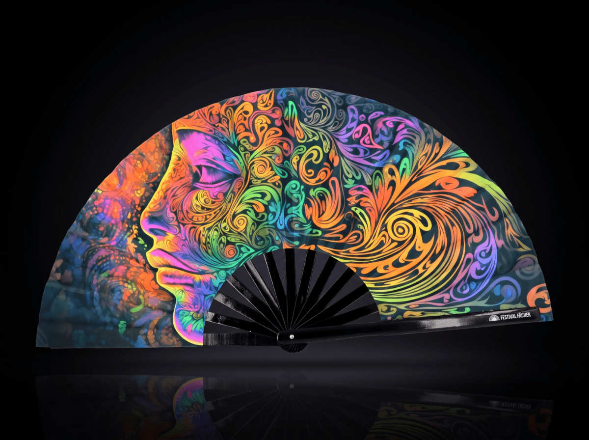Psychedelic Wirbel Festival Fans: Colorful for Psytrance & Goa