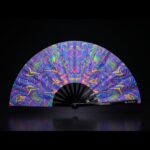 Psychedelic Mandala Purple Festival Fan for Psytrance & Rave, View 1