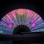 Festival Fan: Butterfly Mandala Purple for Psytrance & Festivals, View 1