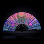 Festival Fan: Butterfly Mandala Purple for Psytrance & Festivals, View 1