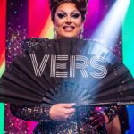 “VERS” Festival Fan in Black, a Statement Piece for Raves & CSD, View 5