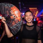 “TWINK DEATH” Black Festival Fan for Techno & Rave, View 2