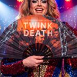 “TWINK DEATH” Black Festival Fan for Techno & Rave, View 5