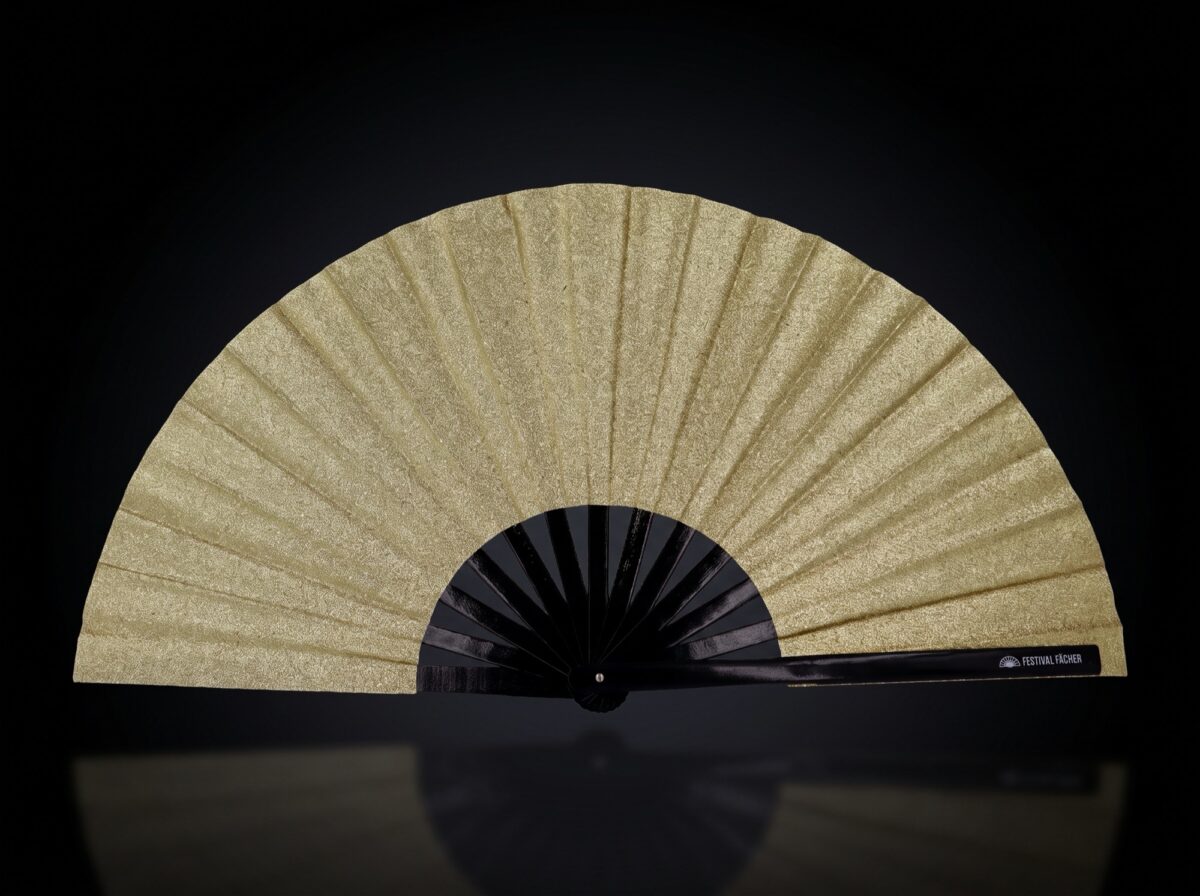 Gold Glitter Festival Fans for Festivals & Parties