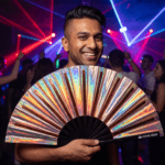 Holographic Copper Festival Fans for Festivals & Raves, View 2