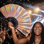 Holographic Copper Festival Fans for Festivals & Raves, View 4