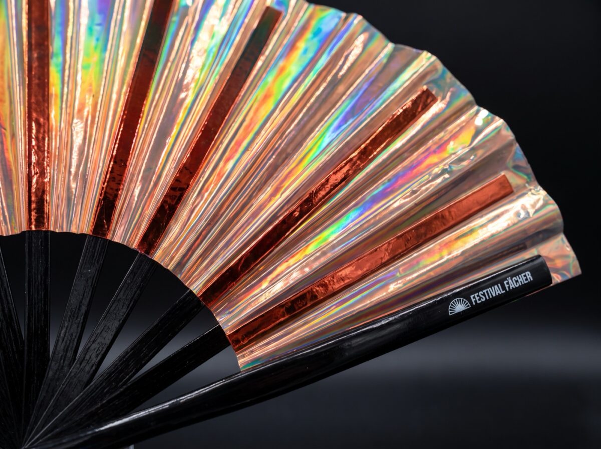 Holographic Copper Festival Fans for Festivals & Raves, View 5