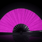 Purple Glitter Festival Fans for Festivals & Parties, View 1
