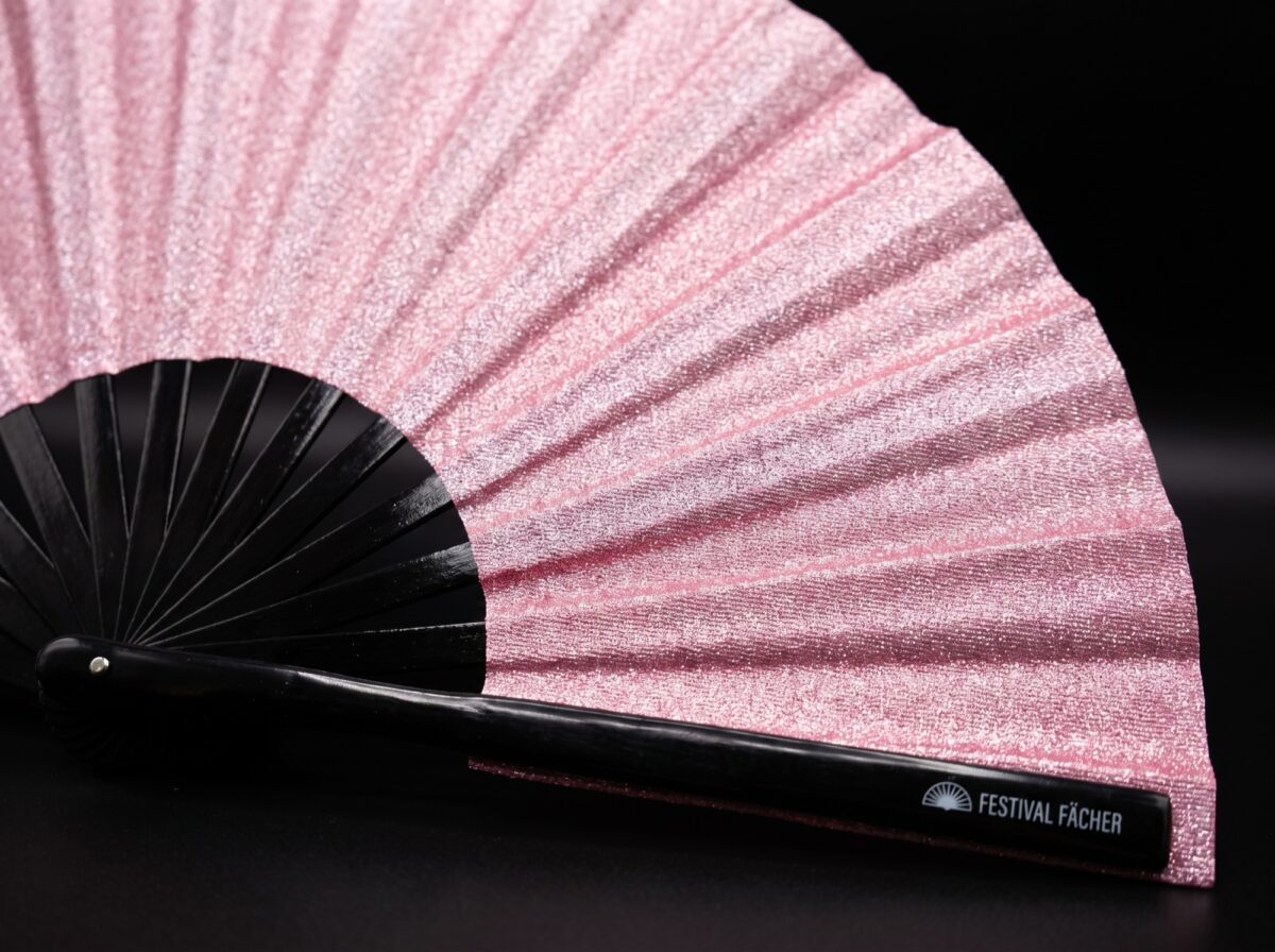 Pink Glitter Festival Fans for Festivals & Parties, View 5
