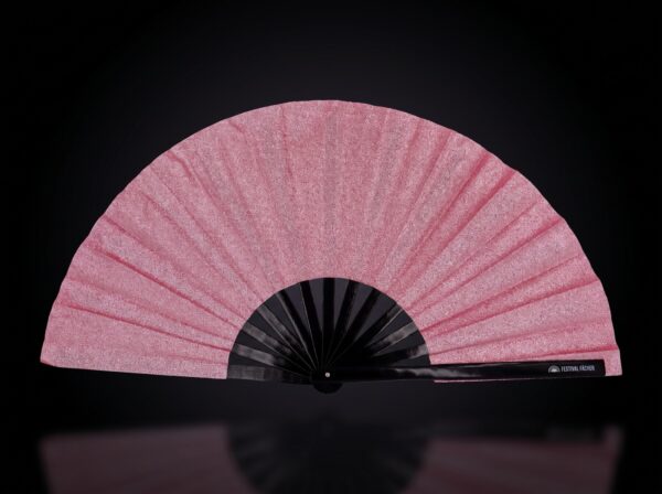 Pink Glitter Festival Fans for Festivals & Parties