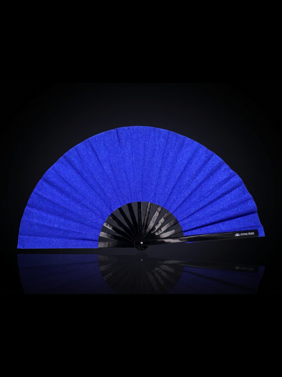 Royal Blue Glitter Festival Fan for Festivals & Parties