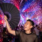 Solid Black Festival Fan for Festivals & Everyday Use, View 4