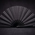 Solid Black Festival Fan for Festivals & Everyday Use, View 5