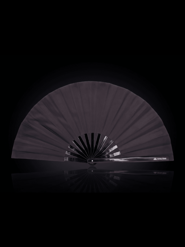 Solid Black Festival Fan for Festivals & Everyday Use